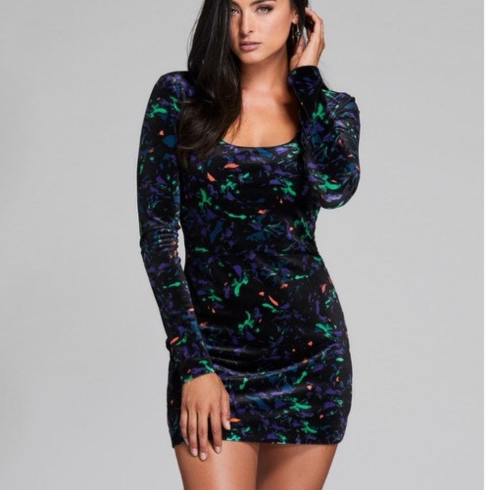 GUESS BY MARCIANO Women's Long Sleeve Dress SZ S